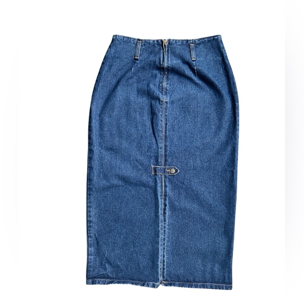 Vivaldi Vintage Midi Pencil Denim Skirt size 8 excellent condition - Picture 2 of 8